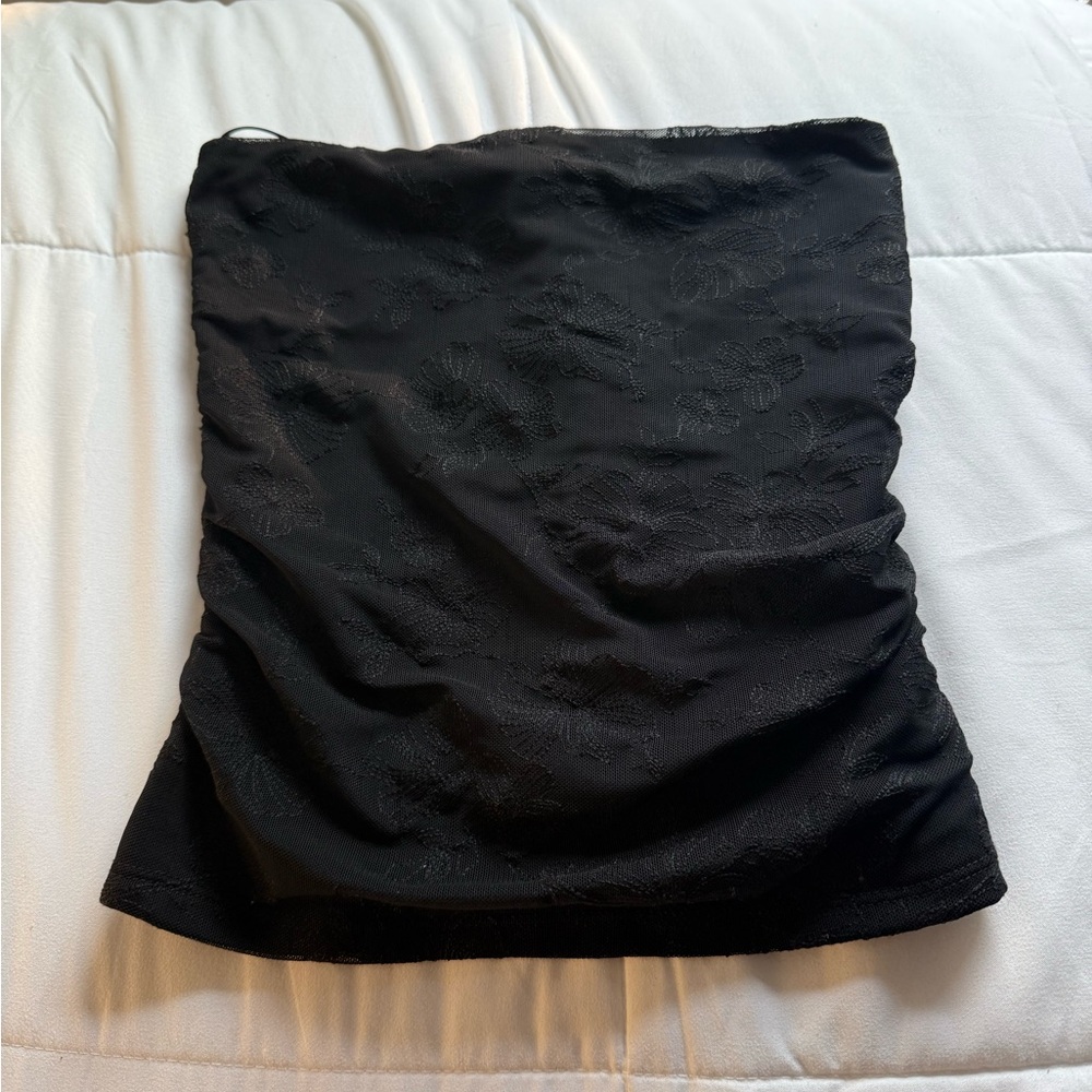 Garage embroidered tube top